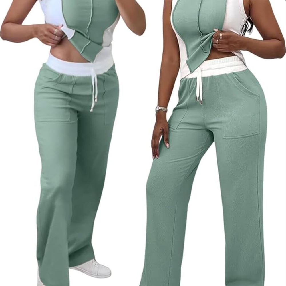 Drawstring Pants And Top - Picture 3 of 9